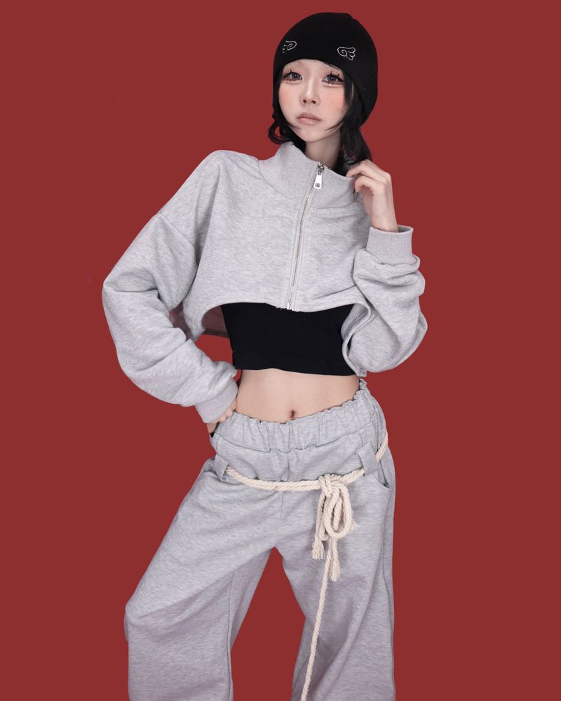 loop wide banding pants