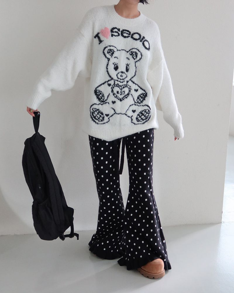 Kitchee bear oversized knitwear