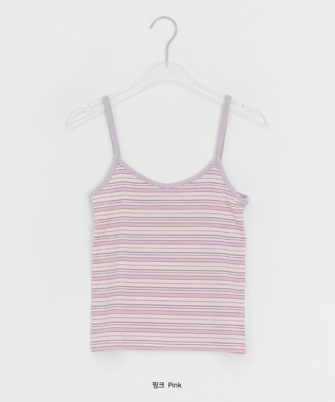 Niero Stripe Tencel String Sleeveless
