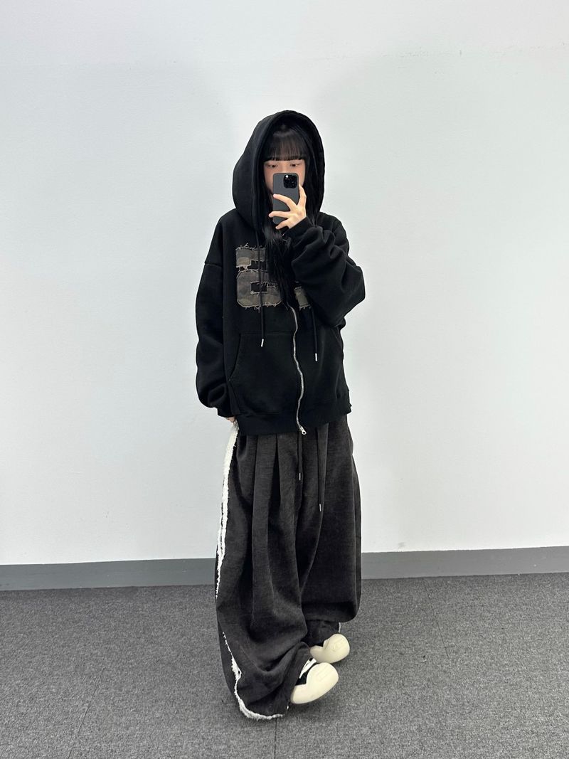 terry four pintuck pants