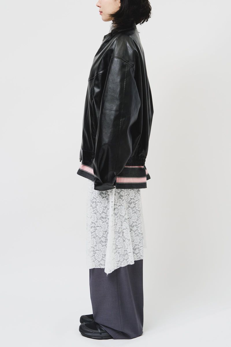 El Collarless Leather Jacket
