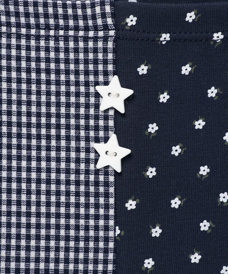 MIX PATCH SLEEVELESS NAVY(CV2GMFT580A)