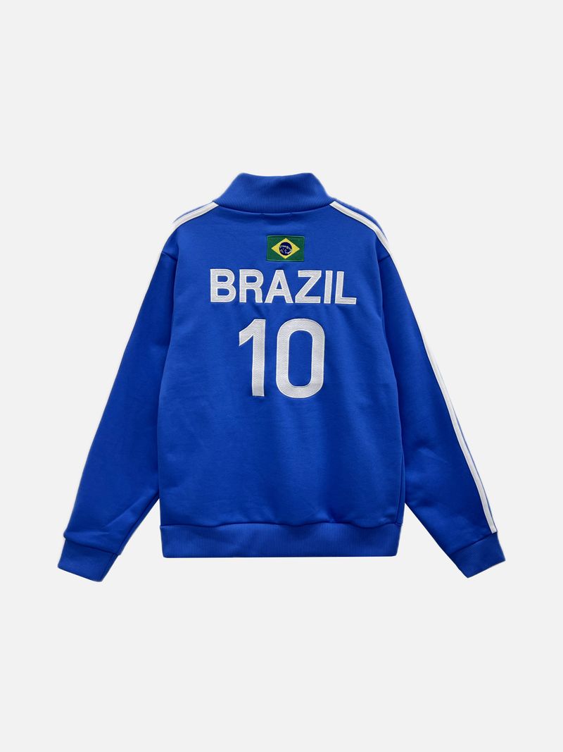 Noir Brazil Track Line Zip-Up 3C