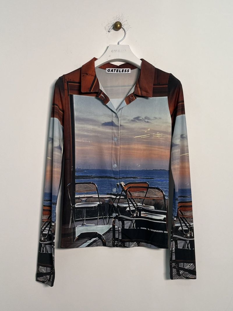 SUNSET COLLAR T-SHIRT
