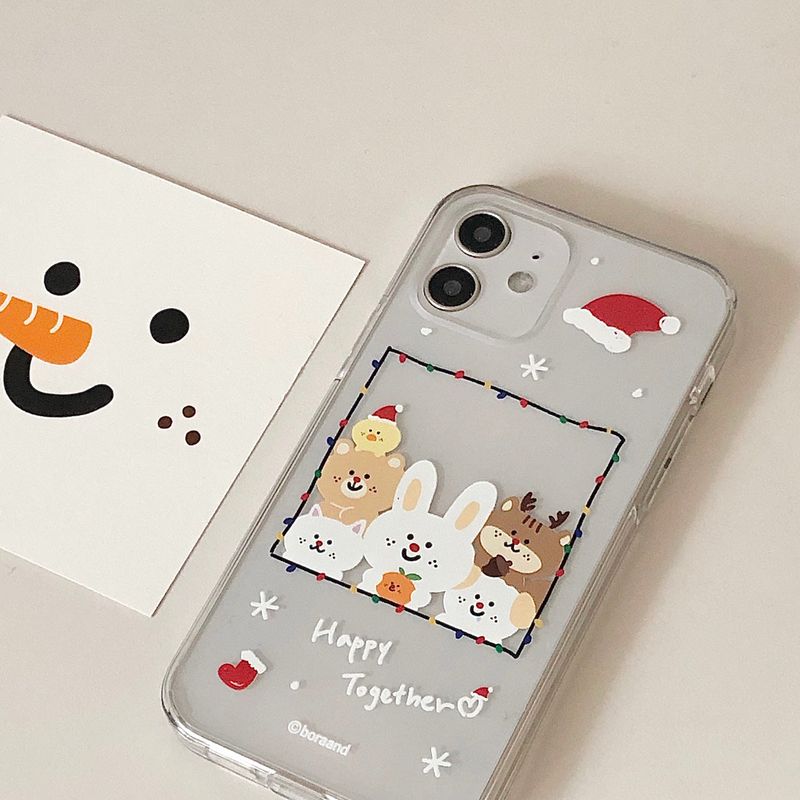 bora and(ボラアンド)の「Happy together iphone case(Hats)」