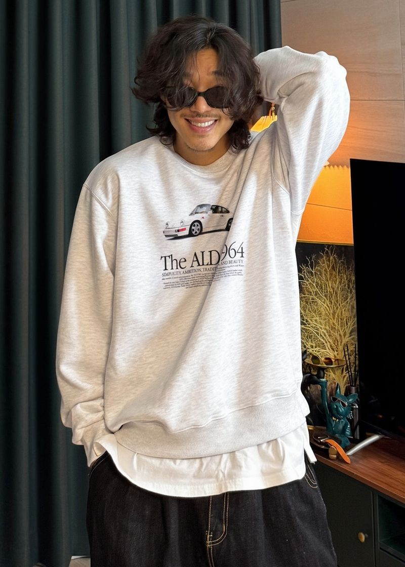 Old-Car basic Sweatshirt 3COLOR