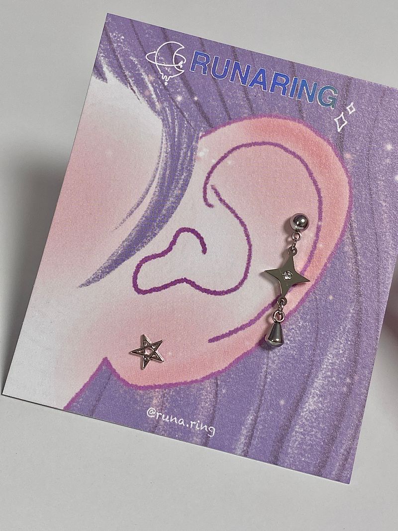 water drop point piercing