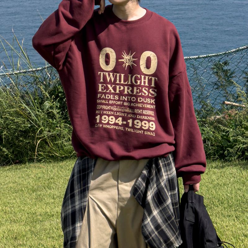 JIIGEUM（ジグム）の「Cipher Print Oversized Sweatshirt（Tops）」