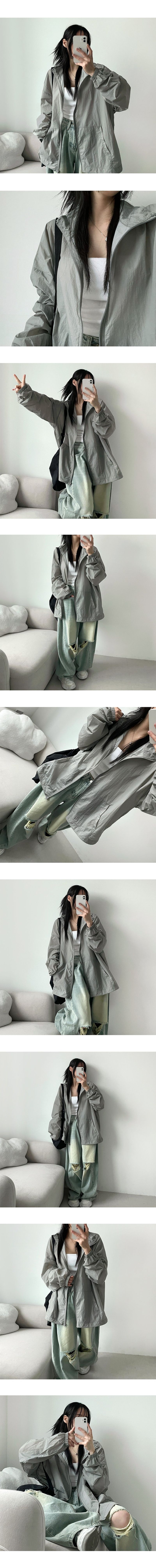 Road Summer High-Neck Windbreaker Zip-Up Jumper