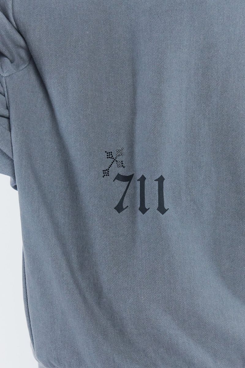 SPELL OFF-SHOULDER SWEATSHIRT charcoal
