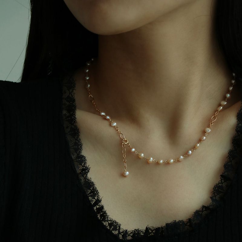 baby baroque pearl necklace