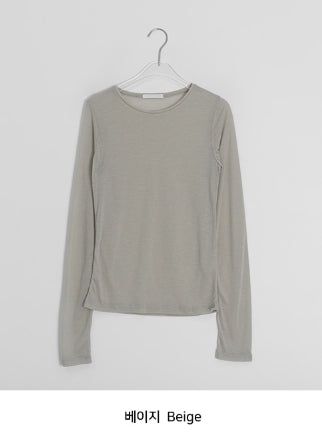 Kadohi Tencel Basic Layered Long Sleeve Tee
