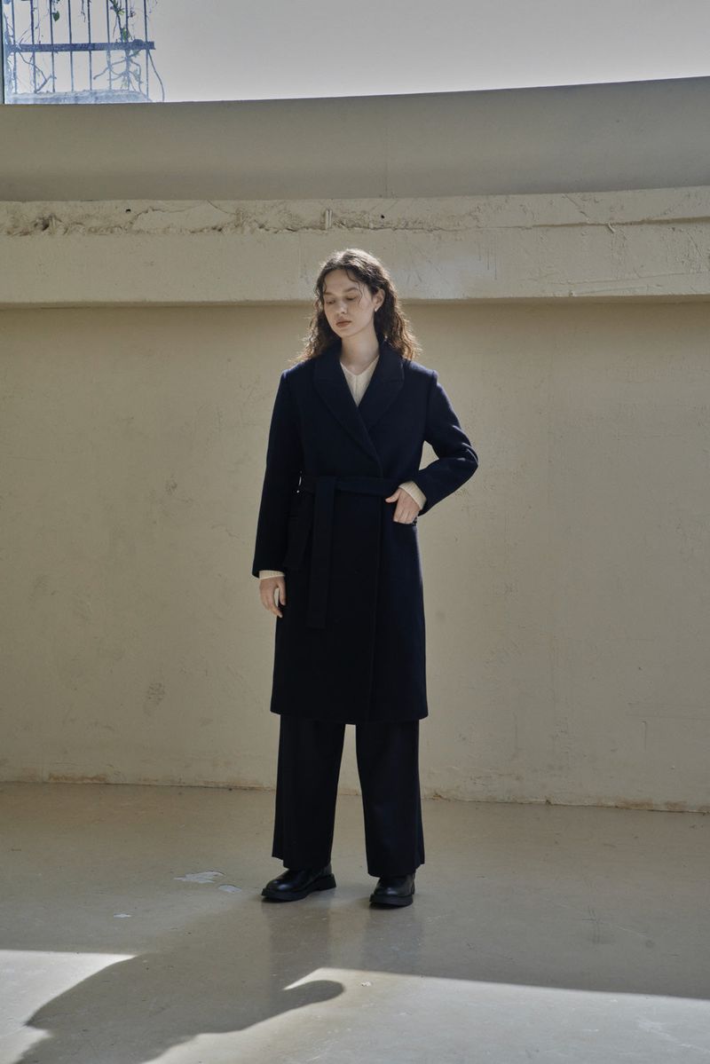 TUCK TWILL PANTS_BLACK