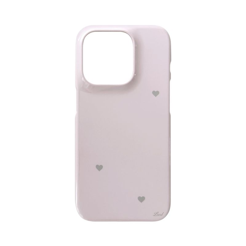 [MADE] STARRY HEART PHONE CASE PINK (glossy hard)
