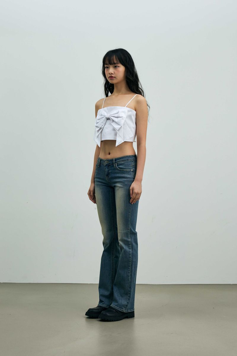 ARI RIBBON BUSTIER / WHITE