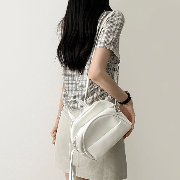 Egg Ivory Leather Backpack