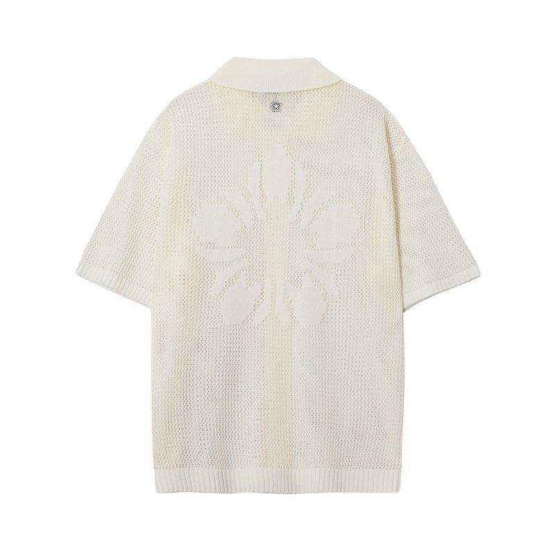 [ULKIN] MUGUNG Crochet Half Shirt_Ivory