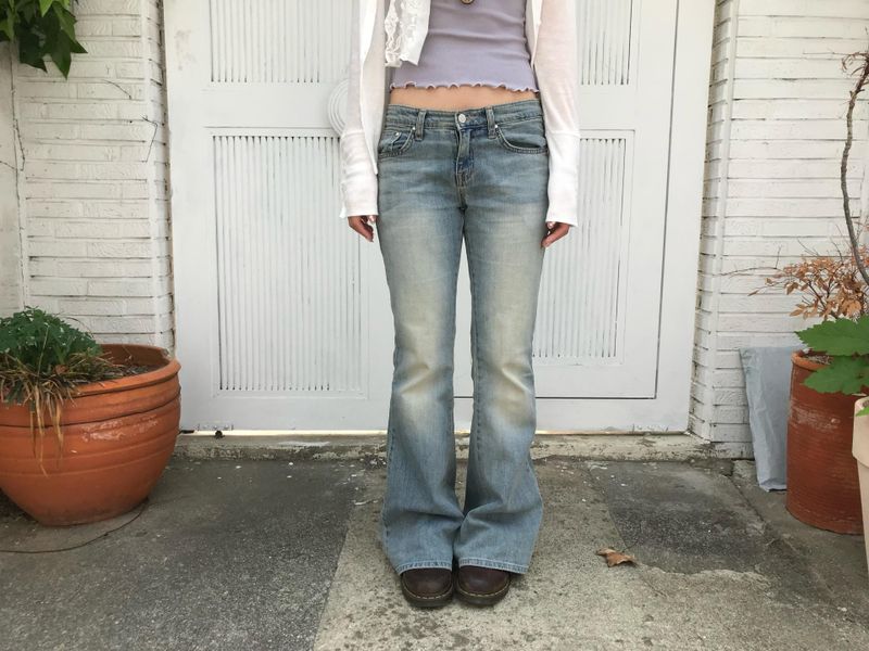 heka bootscut denim pants