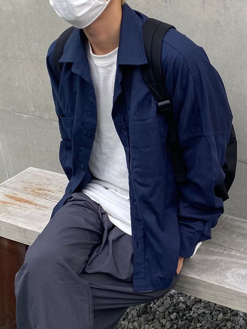 Cropped shirt jacket Unisex 2C
