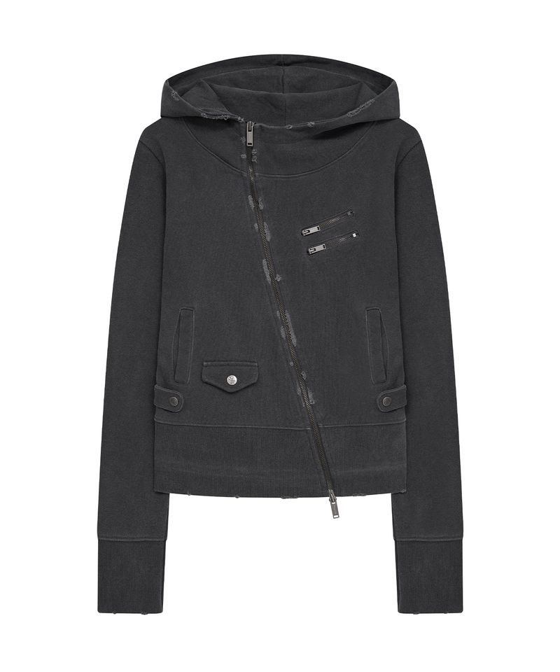 PG ダイアゴナル ジップアップ (dark grey)