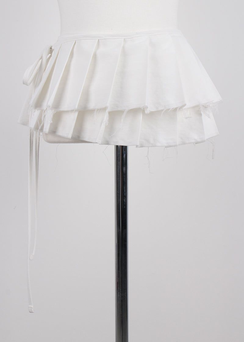 PLEATS SKIRT BELT