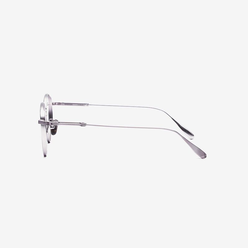 Knouun Round titanium glasses CODE. 102. C Sizzy silver