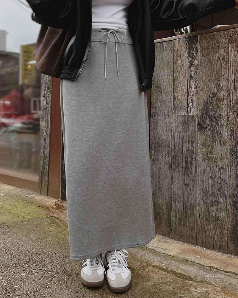 Ain banding long skirt