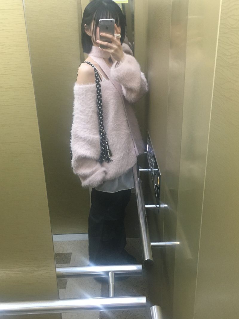 Love N Hairy muffler knitwear