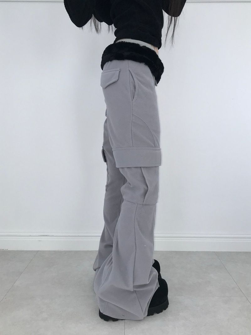 baby cargo fur bootcut pt(2color)