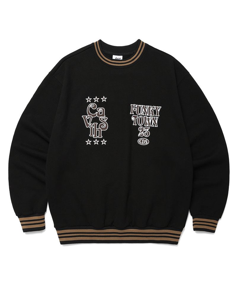 cavish（カビシ）の「CDS FOOTBALL SWEATSHIRT BLACK(CV2DSUM461A)（Tops）」