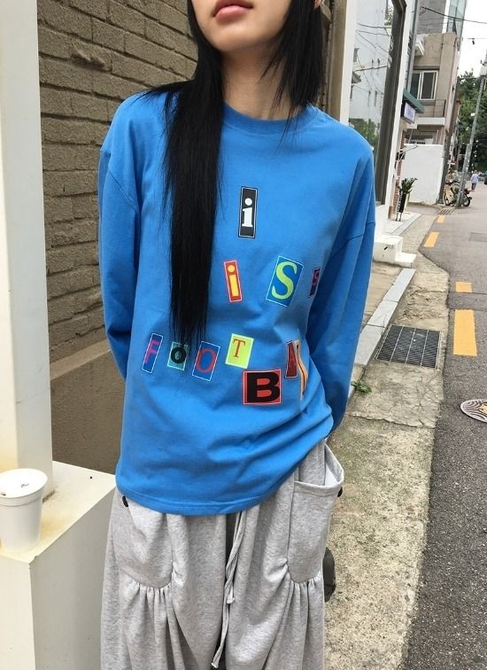 Taumo Printing Over Fit Long Sleeve Tee