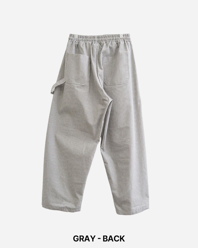 Twin Stripe Curved Pants