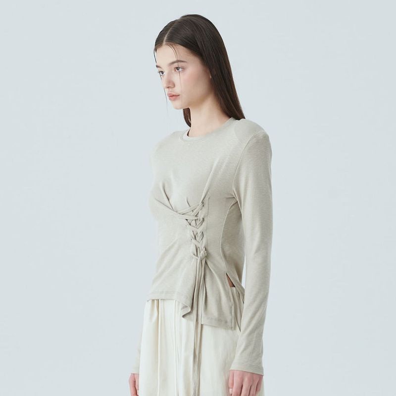 CORSET UNBALANCE TOP / BEGIE