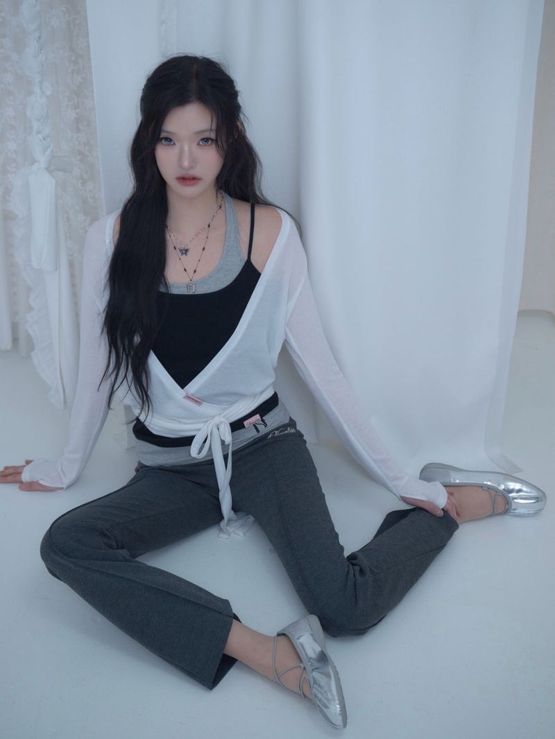 Swan Sheer Wrap Cardigan