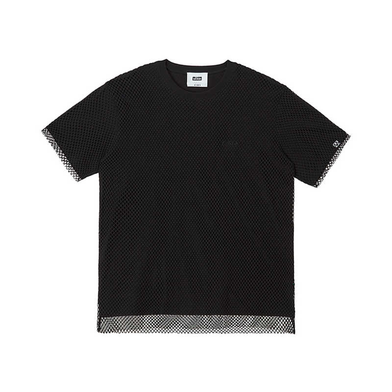 ULKIN（オルキン）の「[24SS LSD COLLECTION] Mesh Layered Overfit T-Shirt_Black（Tops）」