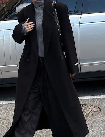 [Unisex] Max double long coat(2color)