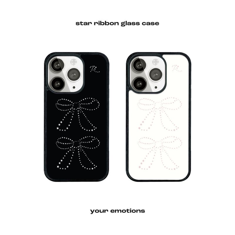 your emotions(ユアーイモーション)の「star ribbon glass case(Smartphone Accessories)」