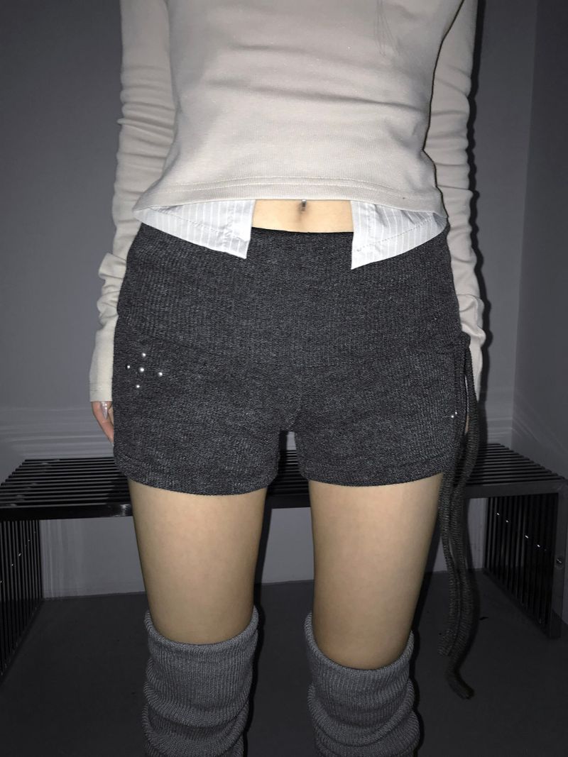 polding stud string shorts(2 color)