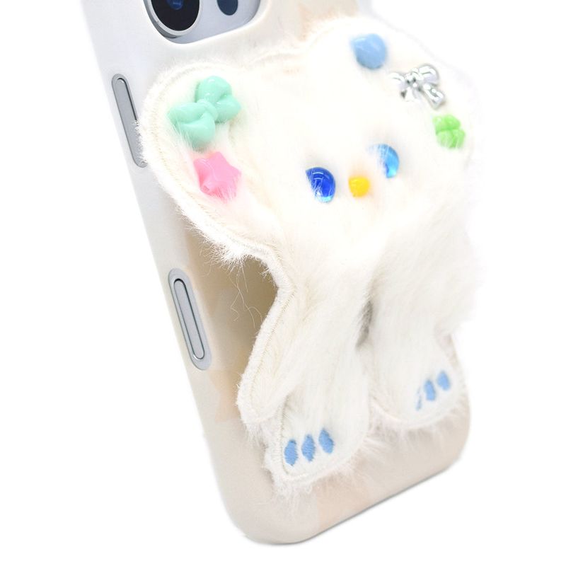 SUN CASE BEADS BEAR WHITE CREAM