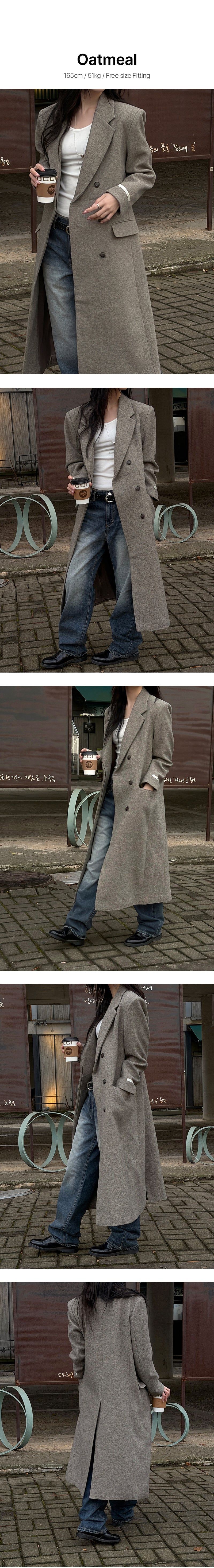 [Wool 50] Max hidden wool long coat(3color)