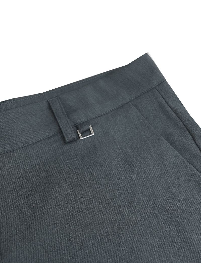 square ring low-rise pants