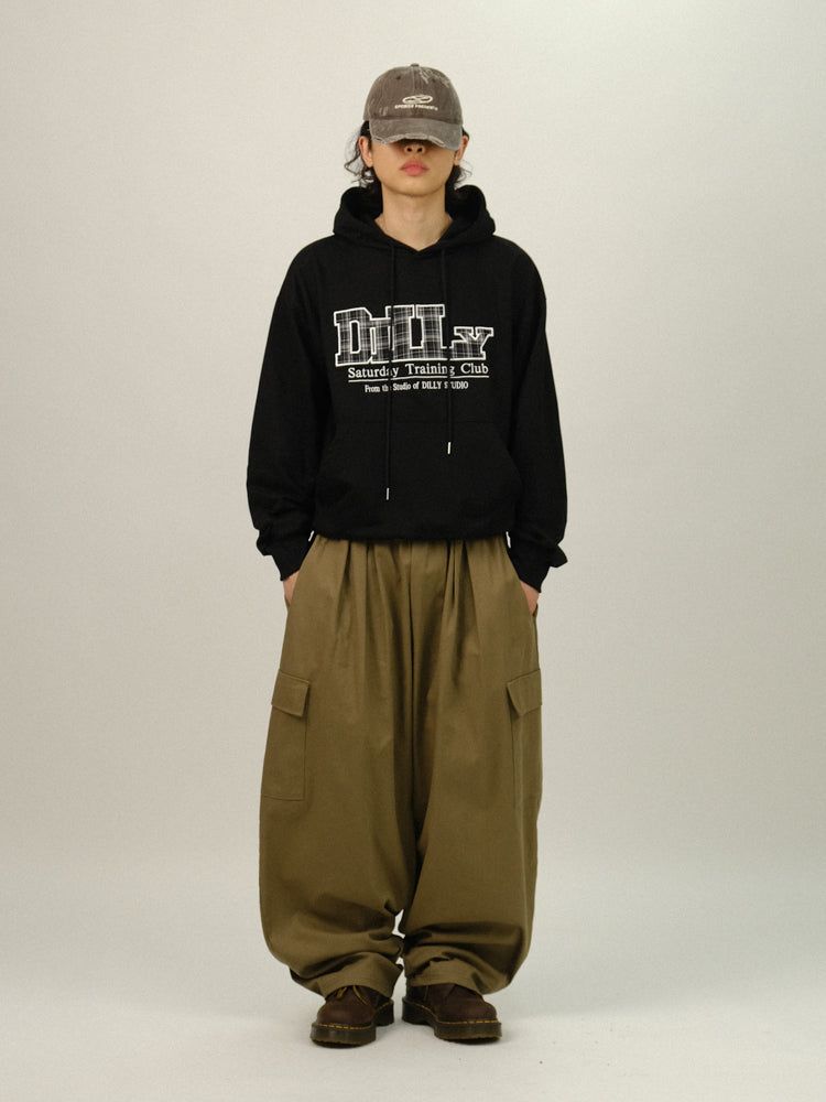 LILY Check Patch Hoody T-shirt