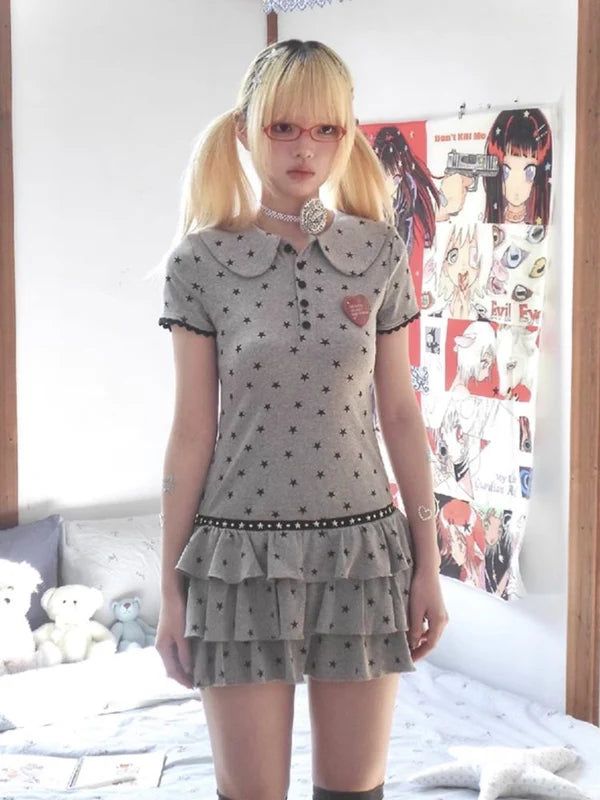 [Hashtag DDD] puffy star cake dress