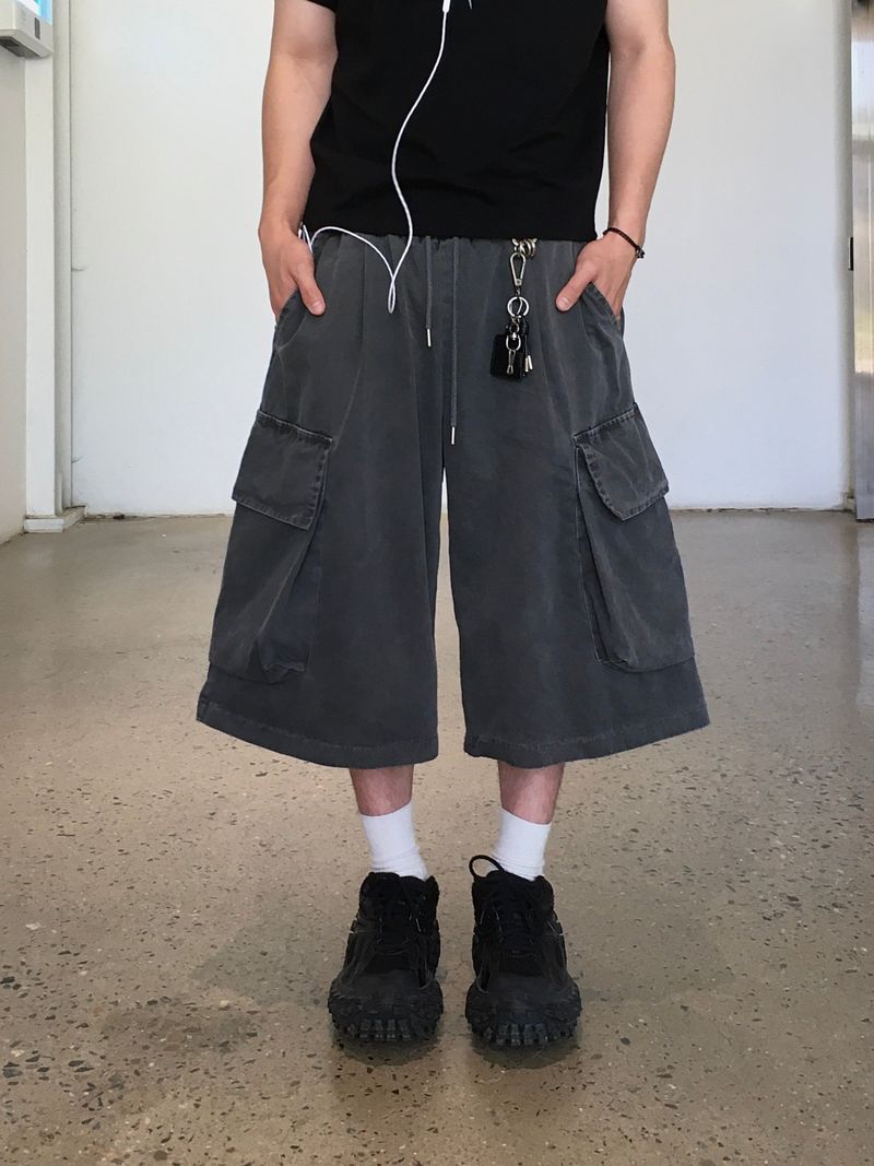 Enterme Pigment Cargo Bermuda Pants 4C