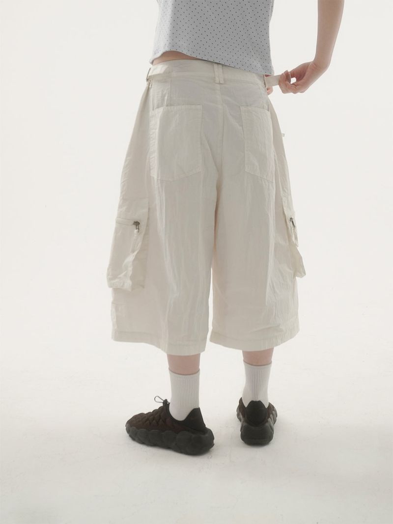 Piker snap cargo bermuda pants -3C