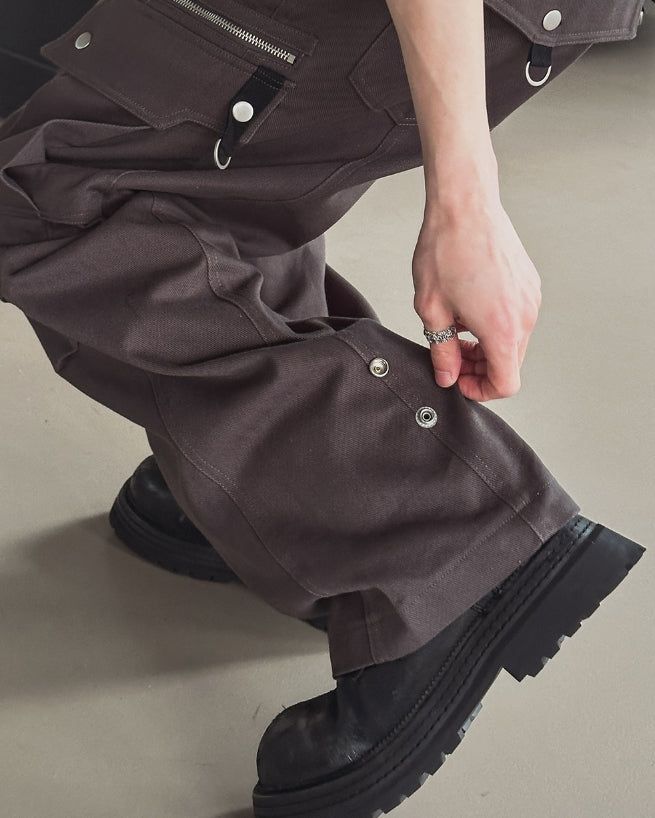 Jade Zipper Pocket Cargo Pants
