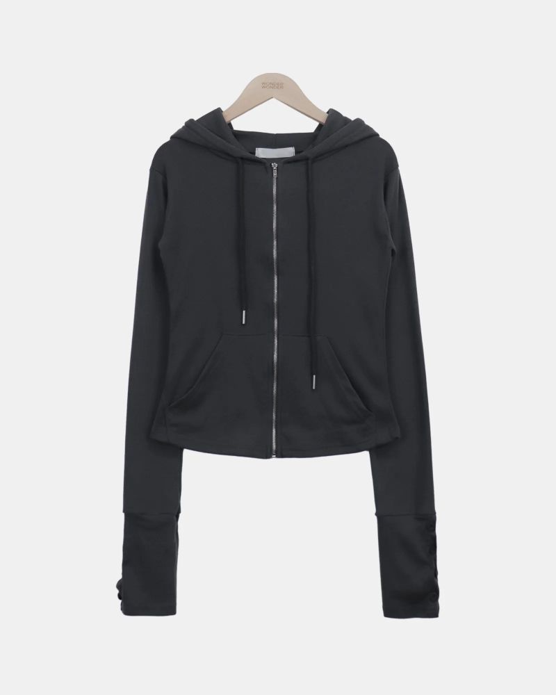 Kuba Button Hooded Zip-Up