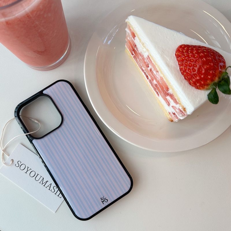 Natural line Purple epoxy bumper case