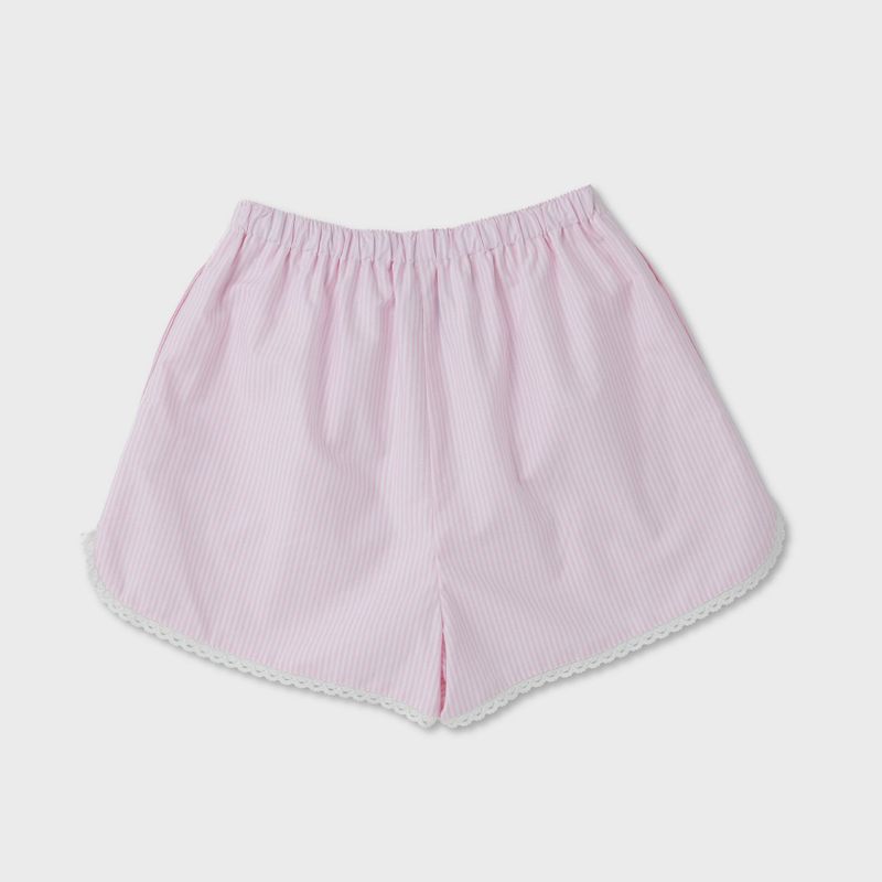 Stripe Lace Shorts (PINK)