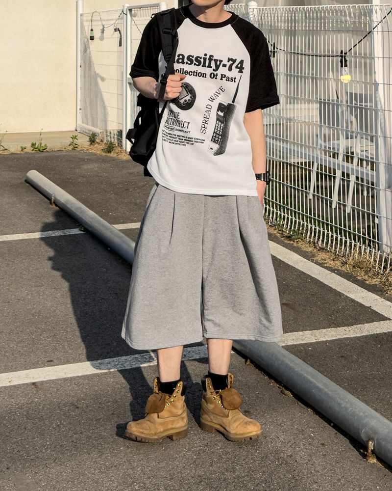 Ragiv Graphic Raglan Knit Short Sleeve